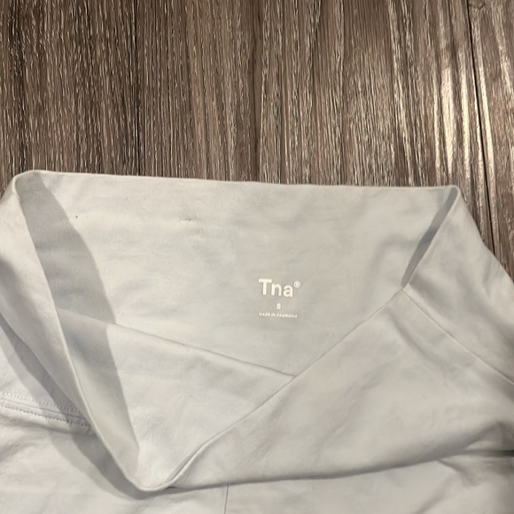 3/$25 ARITZIA TNA Baby Blue Cotton Bike Short - Small - Picture 3 of 3